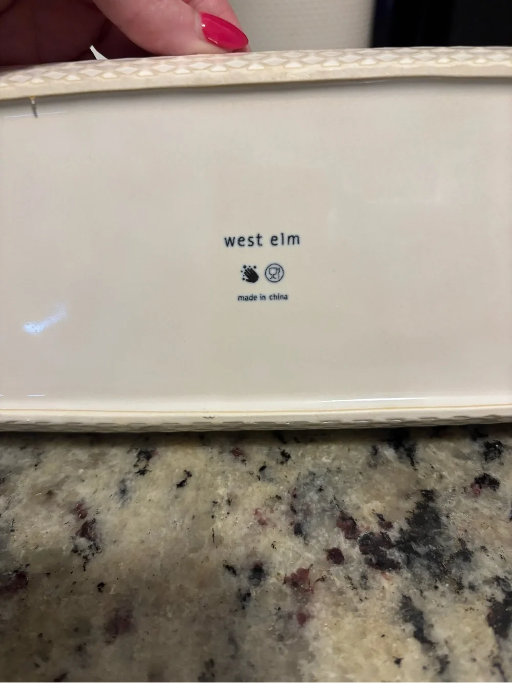 West Elm glazed stoneware